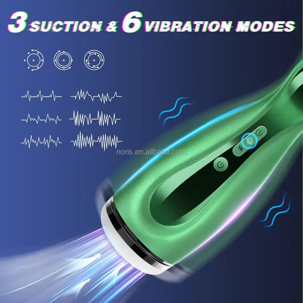 JM0433-Electric Automatic Sucking Vibration masturbation tools for Male Masturbator