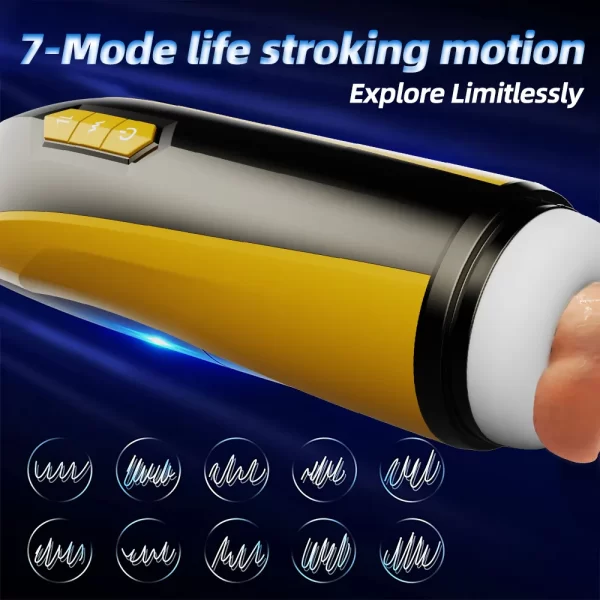 JM0146-Electric 7 Telescopic Modes 7 Vibrating masturbator